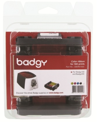 หมึกพิมพ์ + บัตรพลาสติก PVC ( ขนาด 0.76 ) 100 ใบ ใช้กับ เครื่องพิมพ์บัตร รุ่น Badgy100 , Badgy200 1