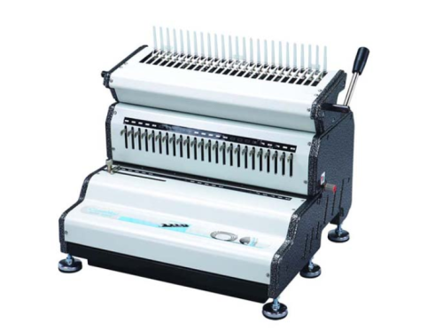 เครื่องเจาะกระดาษไฟฟ้าและเข้าเล่มมือโยก รุ่น MAC Comb-240E 1