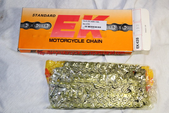 โซ่ 428 120ข้อ Standard สีดำ EK Japan ญี่ปุ่น  EK Roller chain Standard
