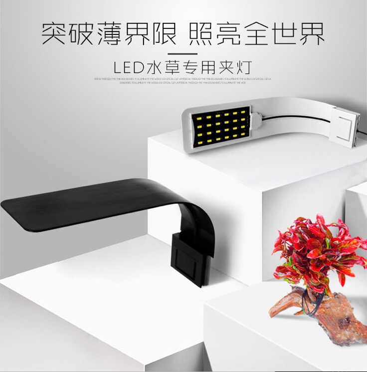 LED Super Slim โคมไฟLED สำหรับตู้ปลาขนาดเล็ก สีดำ 2