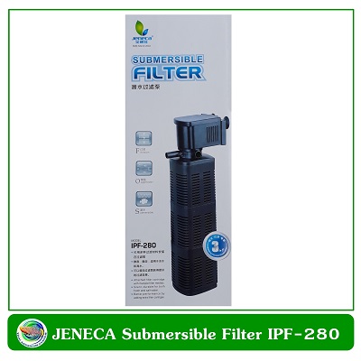 ปั้มน้ำพร้อมกระบอกกรองในตู้ Jeneca IPF-280 สำหรับตู้ปลาขนาด 30-36 นิ้ว