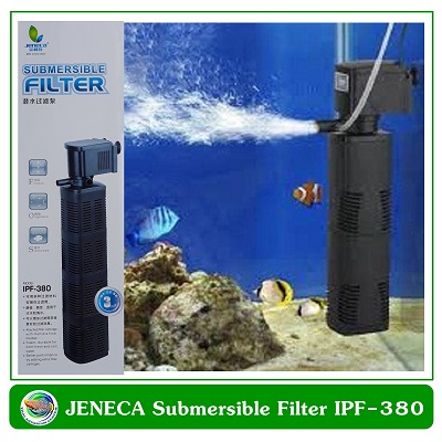 ปั้มน้ำพร้อมกระบอกกรองในตู้ Jeneca IPF-380 สำหรับตู้ปลาขนาด 36-48 นิ้ว