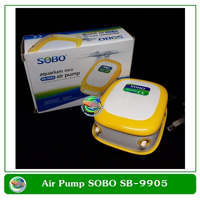 SOBO ปั้มลม SB-9905 ปั๊มออกซิเจน 2 ทาง เสียงเงียบ แรงดี 4.2W