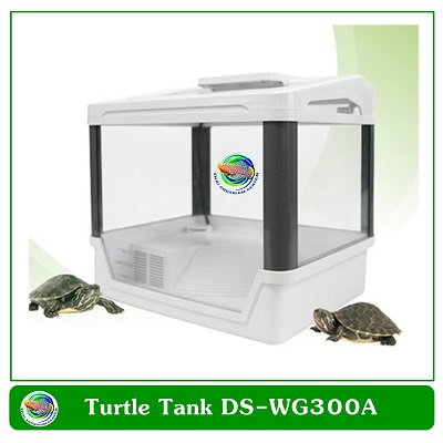 Turtle Tank DS-WG300A ตู้เลี้ยงเต่า ตะพาบ สัตว์ครึ่งบกครึ่งน้ำ อุปกรณ์ครบชุด ระบบกรองน้ำพร้อมไฟ LED