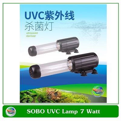 SOBO UVC Lamp 7 W. หลอดยูวีฆ่าเชื้อโรค แบคทีเรีย ช่วยทำให้น้ำใส ไม่เกิดน้ำเขียว