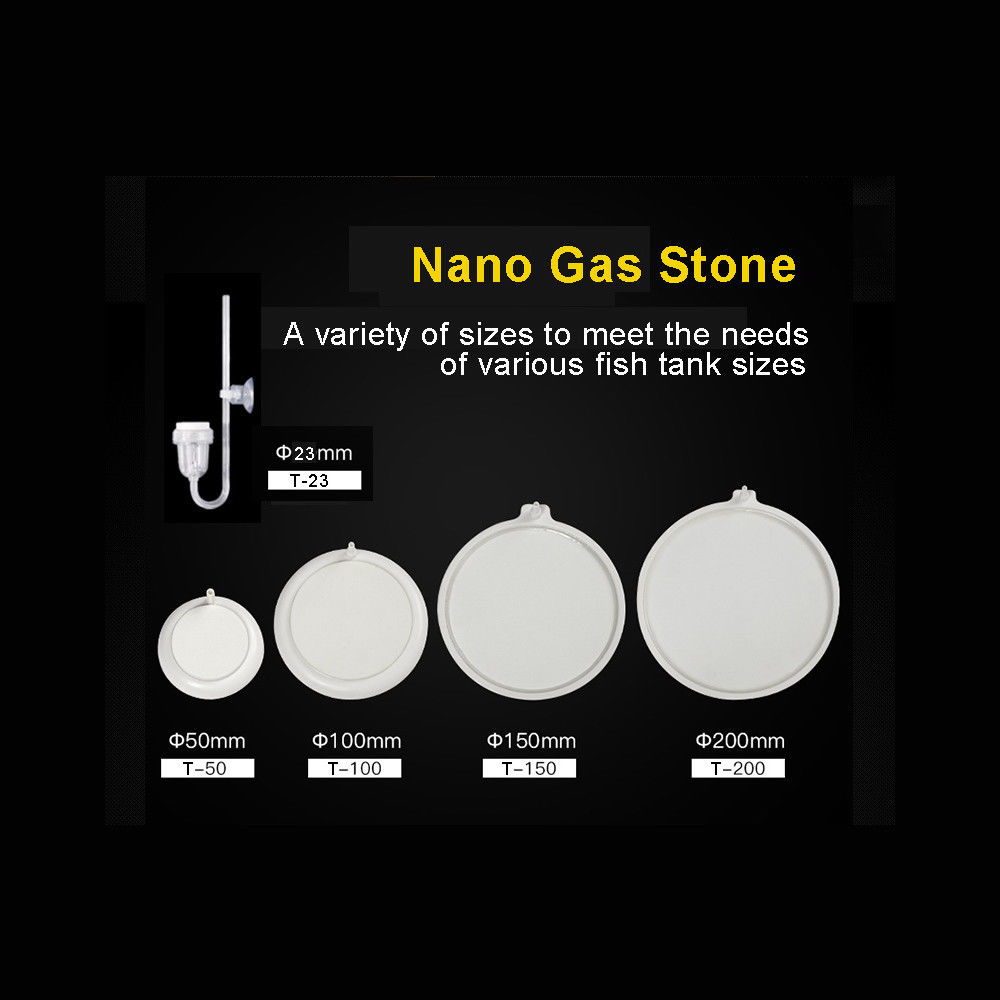 Nano Air Stone HT150 หัวทรายจาน สีขาว ฟองอากาศขนาดเล็ก ขนาด 15 ซม. 6