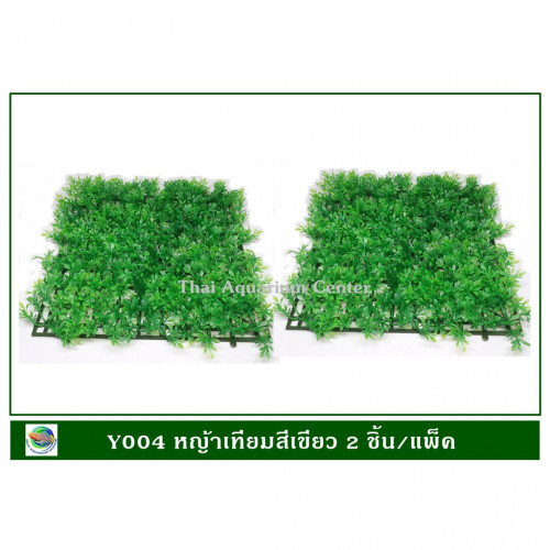 Y004 Green Plastic Glass for tank decoration size 10*10