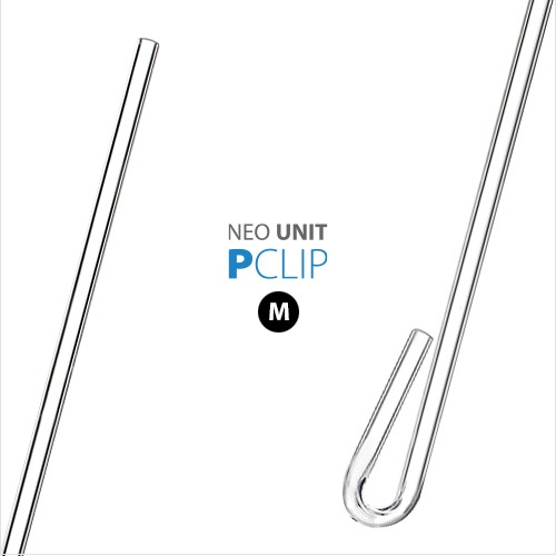 AQUARIO NEO UNIT P-Clip ท่อใส สำหรับสายออกซิเจน (O2) และสายคาร์บอน (CO2) สำหรับคล้องข้างตู้แบบดัดได้ 1