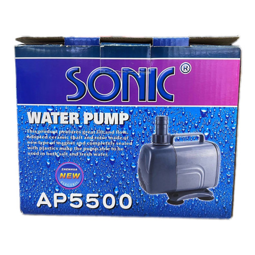 Sonic AP-5500 ปั๊มน้ำพุ ปั๊มตู้ปลา ปั๊มน้ำบ่อปลา ปั๊มน้ำบ่อกรองน้ำ 2