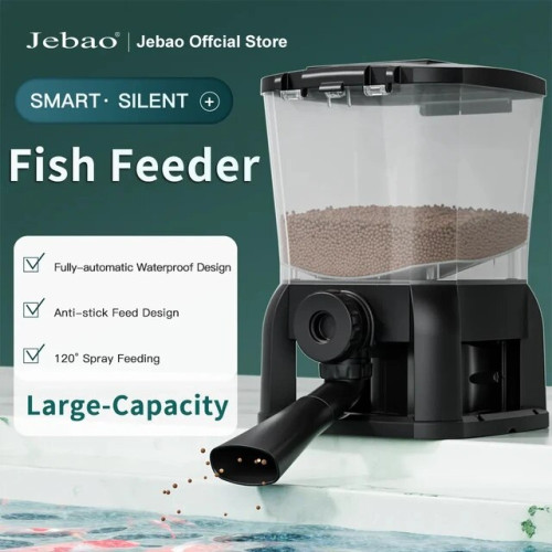 Jecod ADF-6 เครื่องให้อาหารปลา ฟีดอัตโนมัติ สำหรับบ่อปลาขนาดใหญ่ Aquarium Fish Pond Feeder