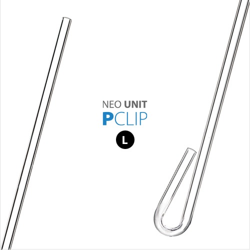 AQUARIO NEO UNIT P-Clip ท่อใส สำหรับสายออกซิเจน (O2) และสายคาร์บอน (CO2) สำหรับคล้องข้างตู้แบบดัดได้ 2