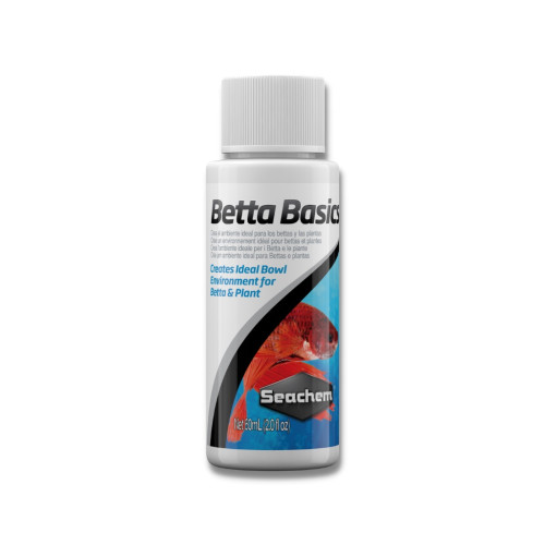 Seachem Betta Basics™ น้ำยาปรับสภาพความสมดุลน้ำ pH 7.0 ที่ออกแบบมาให้เหมาะสมกับปลากัดโดยเฉพาะ
