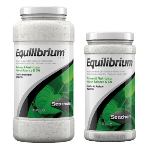 Seachem Equilibrium™ สารปรับสมดุลของแร่ธาตุและ GH ในน้ำ ขนาด 300 g/600 g