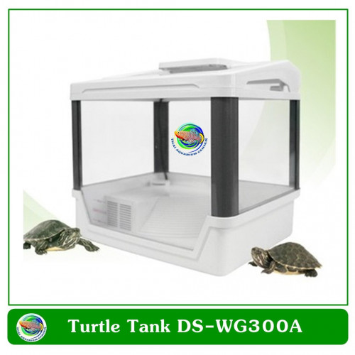ตู้เลี้ยงเต่า ตะพาบ LED Turtle Tank DS-WG300A Complet tank with Filter LED