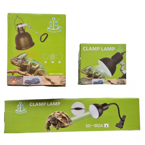Reptile Clamp Lamp โคมไฟ ให้ความร้อน แบบC คอยาว สำหรับสัตว์เลื้อยคลาน