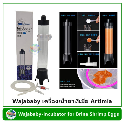Wajababy เครื่องเป่าอาทิเมีย Artimia ฟัก อาร์ทิเมีย Incubator for Brine Shrimp Eggs