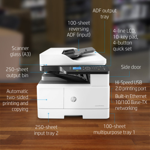 Hp Laserjet Mfp M436nda Printer W7u02a A3 Size 1200 X 1200dpi 23 แผ่นนาที 9547