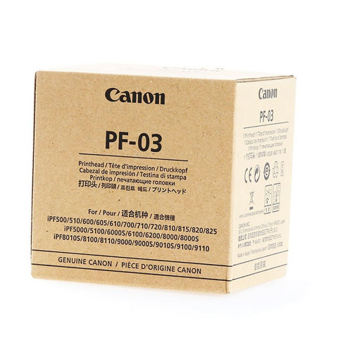 Canon PF-03   ใช้สำหรับ     เครื่องพิมพ์     : IPF510/650/815/825/5100/9110/9010S/8000/9