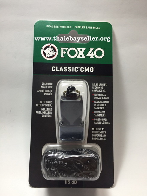 นกหวีด FOX 40 Classic CMG สีดำ ของแท้ ของใหม่