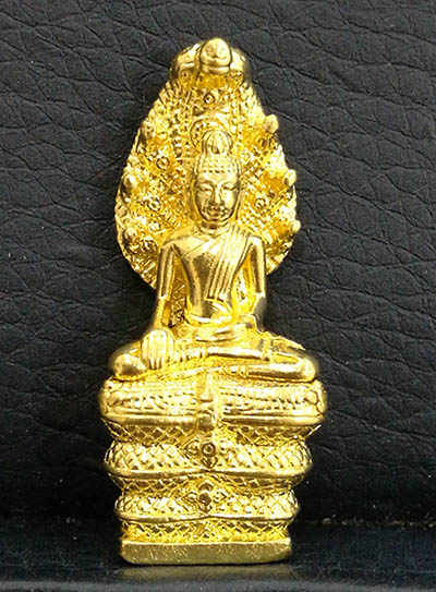 รูปหล่อพระนาคปรก ส.ธ. 60 พรรษา สมเด็จพระเทพฯ ปี2559 เนื้อทองคำ 18 กรัม พิธีวัดบวรนิเวศ พร้อมกล่อง