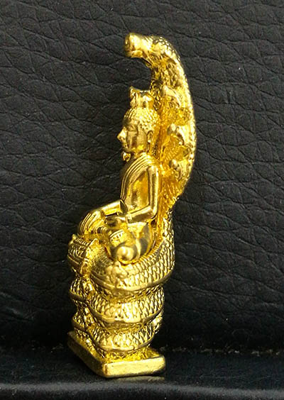 รูปหล่อพระนาคปรก ส.ธ. 60 พรรษา สมเด็จพระเทพฯ ปี2559 เนื้อทองคำ 18 กรัม พิธีวัดบวรนิเวศ พร้อมกล่อง 2