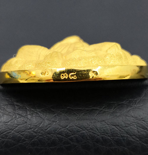 เหรียญพระพิฆเนศวร ญสส. พิมพ์ใหญ่ รุ่นกาญจนาภิเษก เนื้อทองคำ 99.99 หนัก 25.38 กรัม ปี2539 สภาพสวย 3