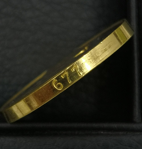 เหรียญทองคำที่ระลึก ร.5 100 ปี แห่งการเสด็จประพาสประเทศสวีเดน ปี 2540 นน. 20 g. พิธีใหญ่ สภาพสวยมาก 2