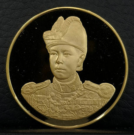 เหรียญกรมหลวงชุมพร เนื้อทองคำขัดเงา 20 กรัม ปี 2538 ปลุกเสกพิธีใหญ่ ผลิต999เหรียญ สภาพสวยมาก
