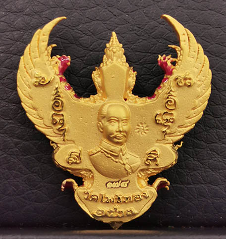 องค์พญาครุฑ รุ่นรวยสุดสุด ปี2563 เนื้อทองคำลงยา พิมพ์ใหญ่ วัดโพธิทอง สภาพสวยสุดสุด No.178 พร้อมกล่อง 1