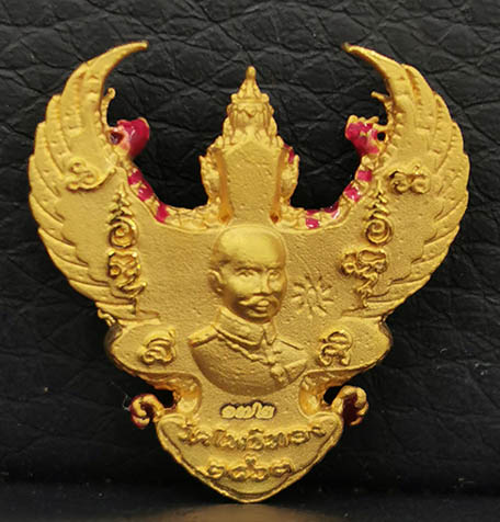 องค์พญาครุฑ รุ่นรวยสุดสุด ปี2563 เนื้อทองคำลงยา พิมพ์เล็ก วัดโพธิทอง สภาพสวยสุดสุด No.172 พร้อมกล่อง 1