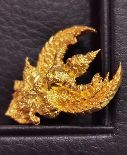 องค์พญาครุฑ รุ่นรวยสุดสุด ปี2563 เนื้อทองคำ พิมพ์ใหญ่ วัดโพธิทอง สภาพสวยเดิมเดิม No.207 2