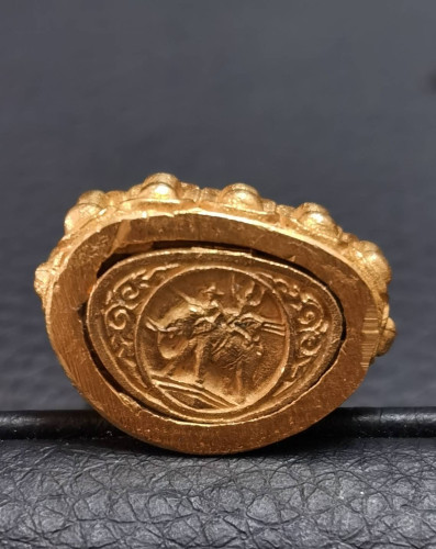 พระกริ่งนเรศวรชนะศึก ที่ระลึก400 ปี ยุทธหัตถี ปี2535 จ.สุพรรณบุรี พิธีใหญ่ เนื้อทองคำ หนัก 38.83 กรั 4