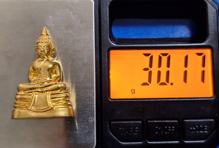 พระกริ่งพุทธโสธร รุ่นเปิดอาคารสำนักงานตำรวจแห่งชาติ ปี43 เนื้อทองคำ พิมพ์ใหญ่ พิธีใหญ่ นิยมมาก 5