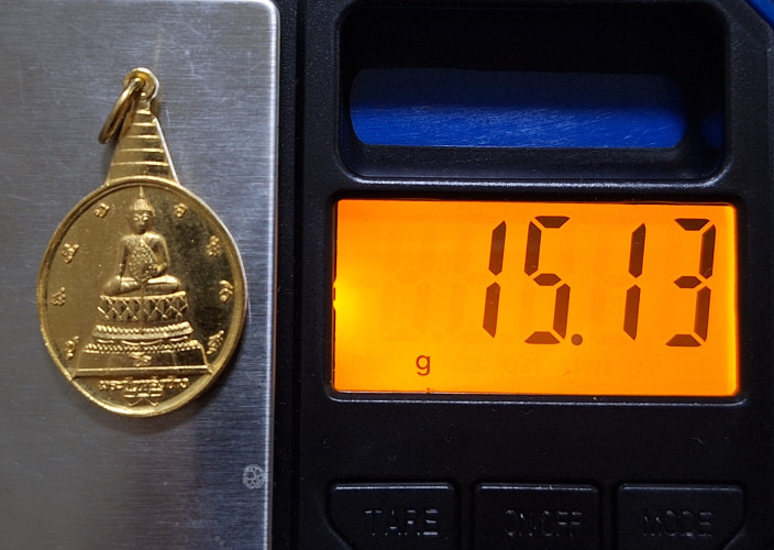 เหรียญพระชัยหลังช้าง สก. ปี2535 เนื้อทองคำ หนักบาท พิธีใหญ่ นิยม สภาพสวย 4