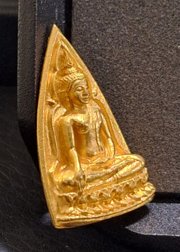 เหรียญพระสมเด็จนางพญา ส.ก. วัดถ้ำสิงห์โตทอง (หลวงปู่โต๊ะ) เนื้อทองคำ พิมพ์ใหญ่ 15.83g  5รอบราชินี ปี 3
