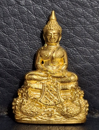  พระกริ่งหลวงพ่อโสธร รุ่น สร้างบารมี 100 ปี เนื้อทองคำ พิมพ์เล็ก วัดโสธรฯ ปี60 พร้อมกล่องเดิมๆ