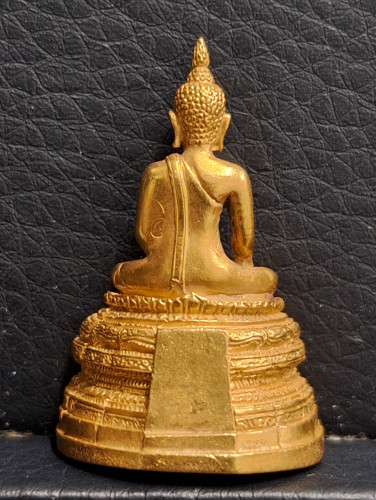 พระพุทธญาณนเรศวร์ สธ. เนื้อทองคำ ปี2534 วัดญาณสังวรารามวรมหาวิหาร สภาพสวยพร้อมกล่องเดิม 2