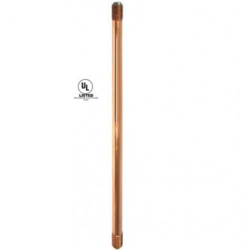 KUMWELL GRCBUT1210 Copper - Bonded Ground Rod, Threaded Type Rod Dia. = 1/2