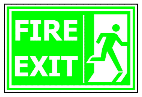 ป้าย Fire Exit รหัส SA-49