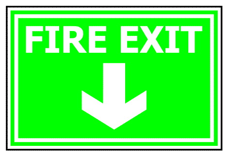 ป้าย Fire Exit รหัส SA-52