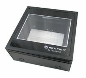 NOTIFIER Annunciator flush backbox. Two modules. Attractive glass door ...