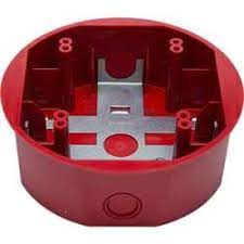 SYSTEMSENSOR Ceilling Surface Mount Back Box, Red model.SBBCRL