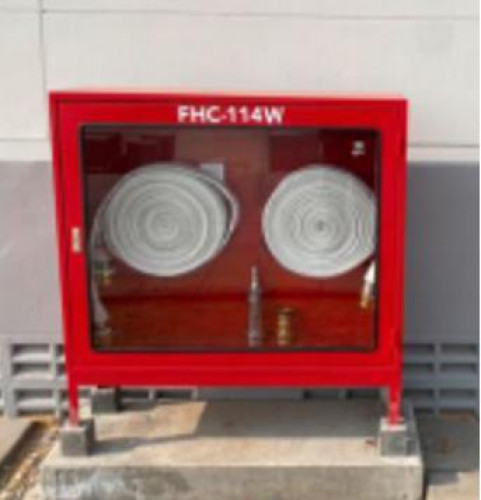 ตู้เก็บอุปกรณ์ดับเพลิงเหล็ก ขนาด 120x35x100 cm พร้อมอุปกรณ์