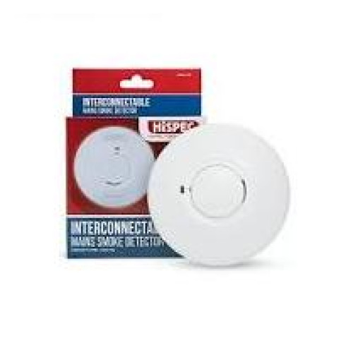 HISPEC 220 VAC OPERATED INTERCONNECTABLE PHOTOELECTRIC SMOKE ALARM