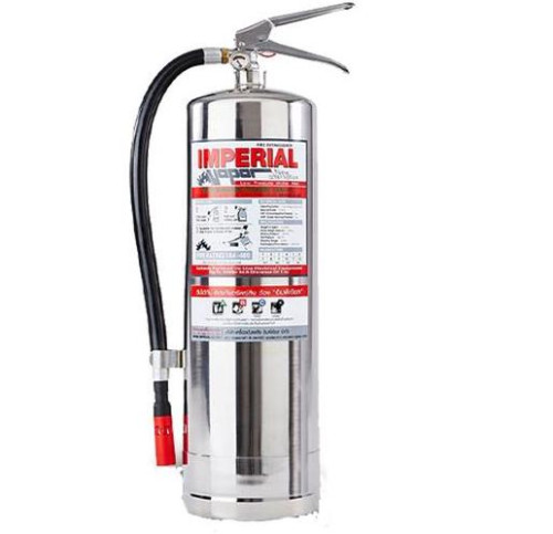 IMPERIAL ถังเพลิงสูตรน้ำ Low Pressure Water Mist  ขนาด 15 ปอนด์ Fire Rating 10A 40B ตัวถังสแตนเลส