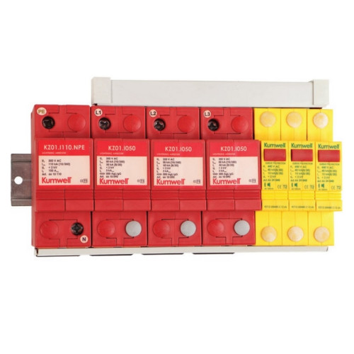 KUMWWELL รุ่น KZ0112.UN230.ds-3/1 Lighting and surge arrester spark gap + varistor 3-phase