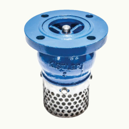 KISTLER Foot Valve Ductilelron Flange JIS10K Strainer SUS304, Size 6