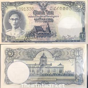 ธนบัตร 1 บาทแบบที่ 9 รุ่นที่ 3 148R-891336 วิวัฒนไชย / เล้ง ศรีสมวงศ์