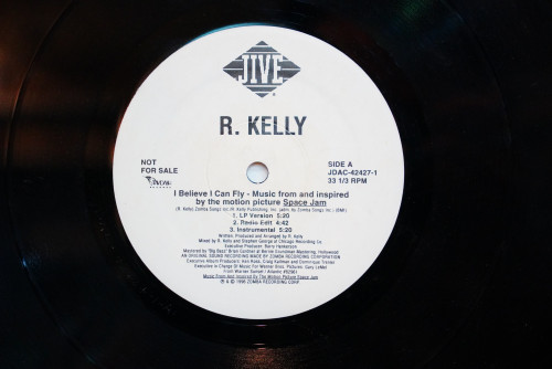 (23) แผ่นเสียง R.Kelly - I Believe I can fly,Hump Bounce (Single) 1LP 2