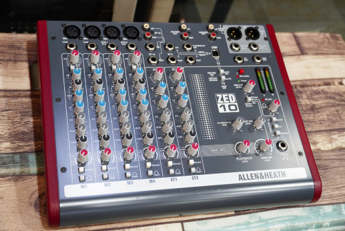 ของแท้จากญี่ปุุ่น Allen&Heath ZED-10 4ไมค์ 2สเตอ 2Aux ไฟ220V ต่อUSBได้